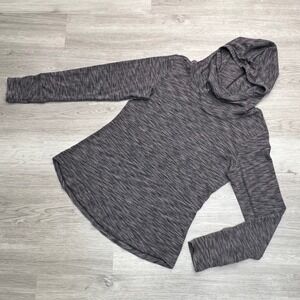 Columbia Long Sleeve Hoodie Size Large Heathered Gray Athleisure Top